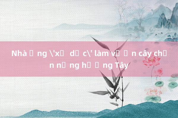 Nhà ống 'xẻ dọc' làm vườn cây chắn nắng hướng Tây